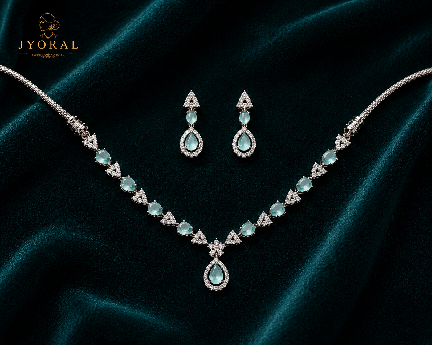 Aqua Noor Necklace Set