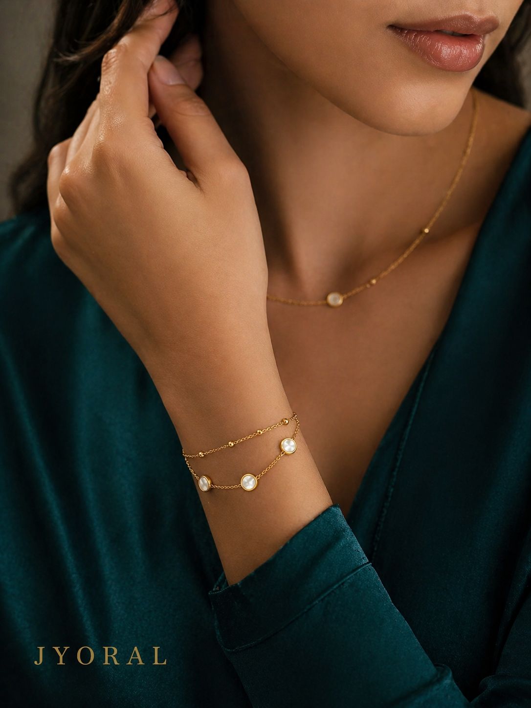 Pearl Halo Chain Bracelet