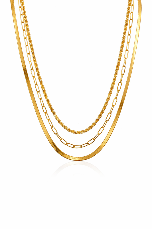 Layered Luxe Chains Necklace