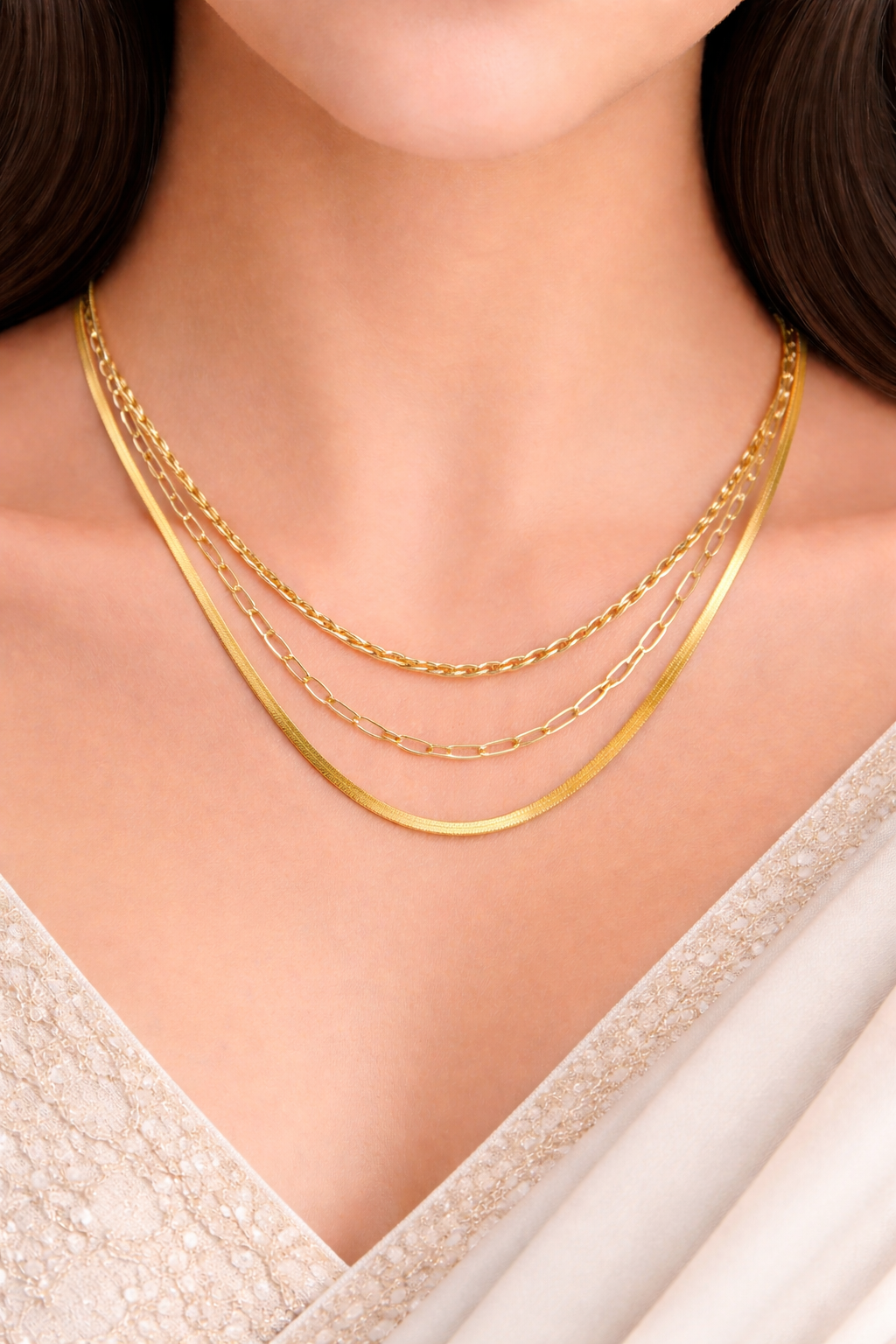 Layered Luxe Chains Necklace