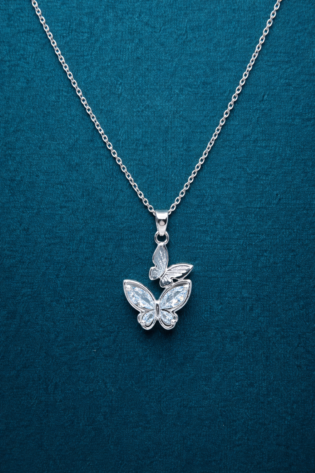 Silver Flutter Necklace
