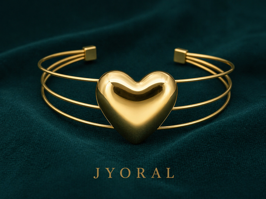 Golden Heart Aura Cuff