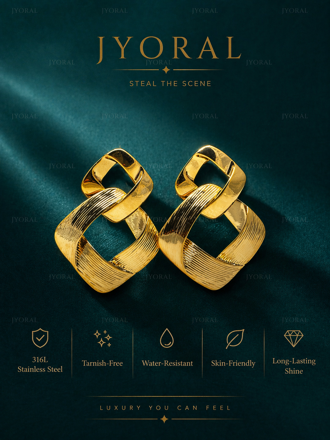 Sculpted Edge Hoops