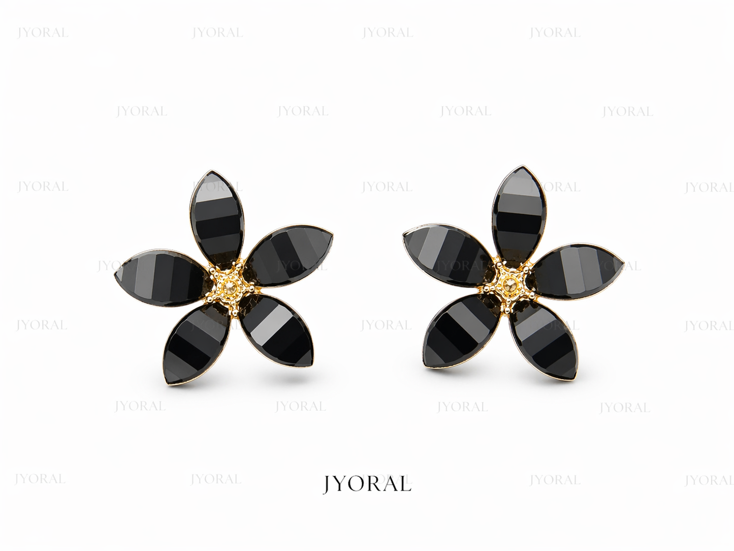 Noir Blossom Studs