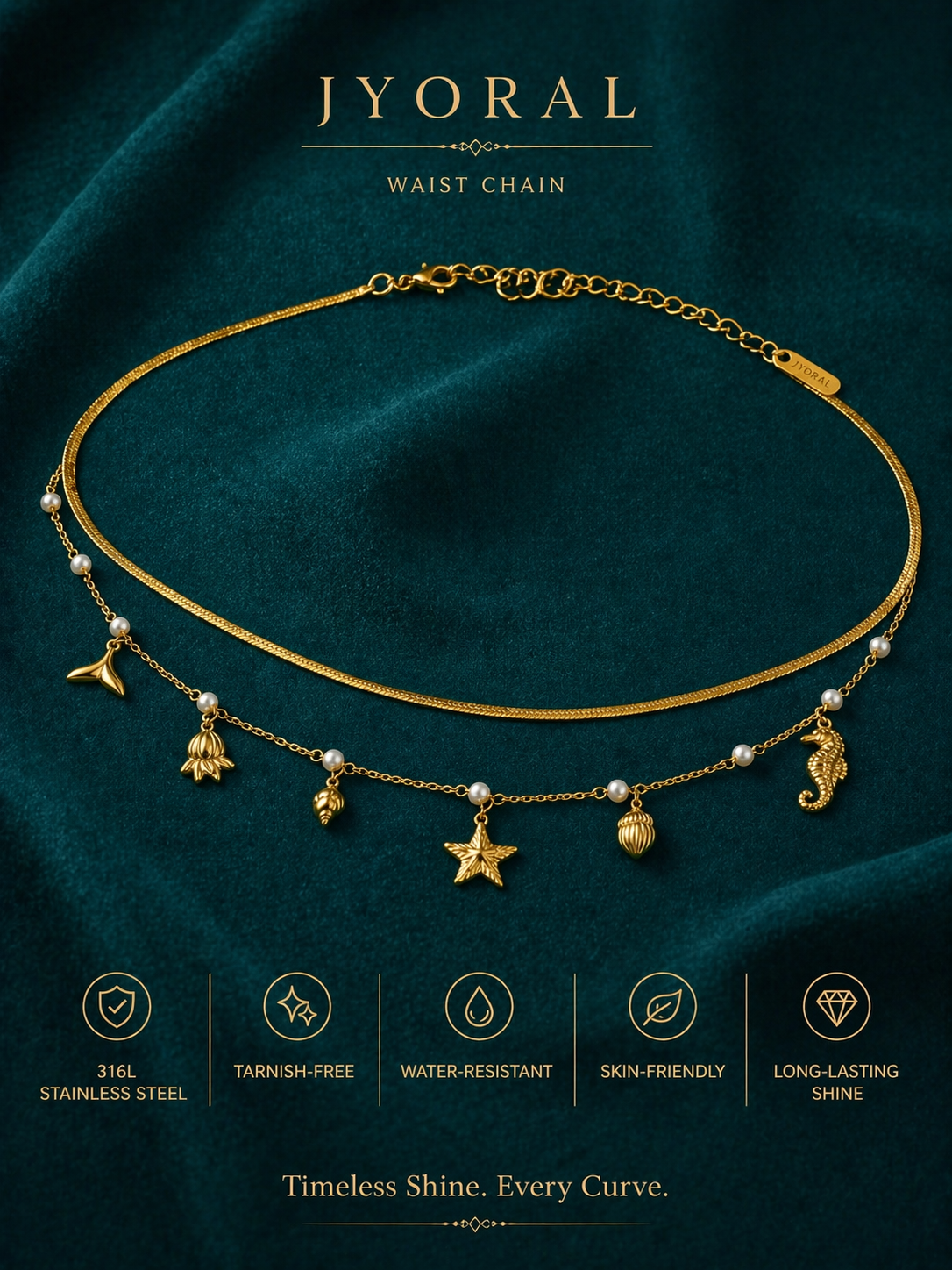 Ocean Muse Charm Waist Chain