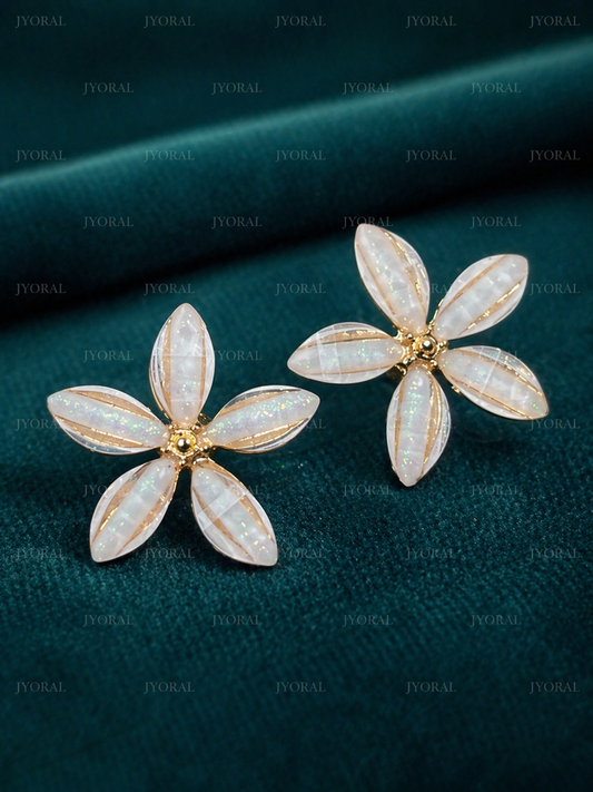 Opal Bloom Studs