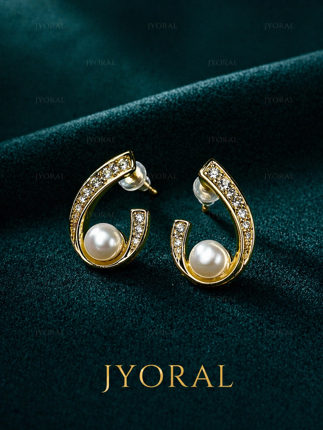 Pearl Arc Glow Earrings