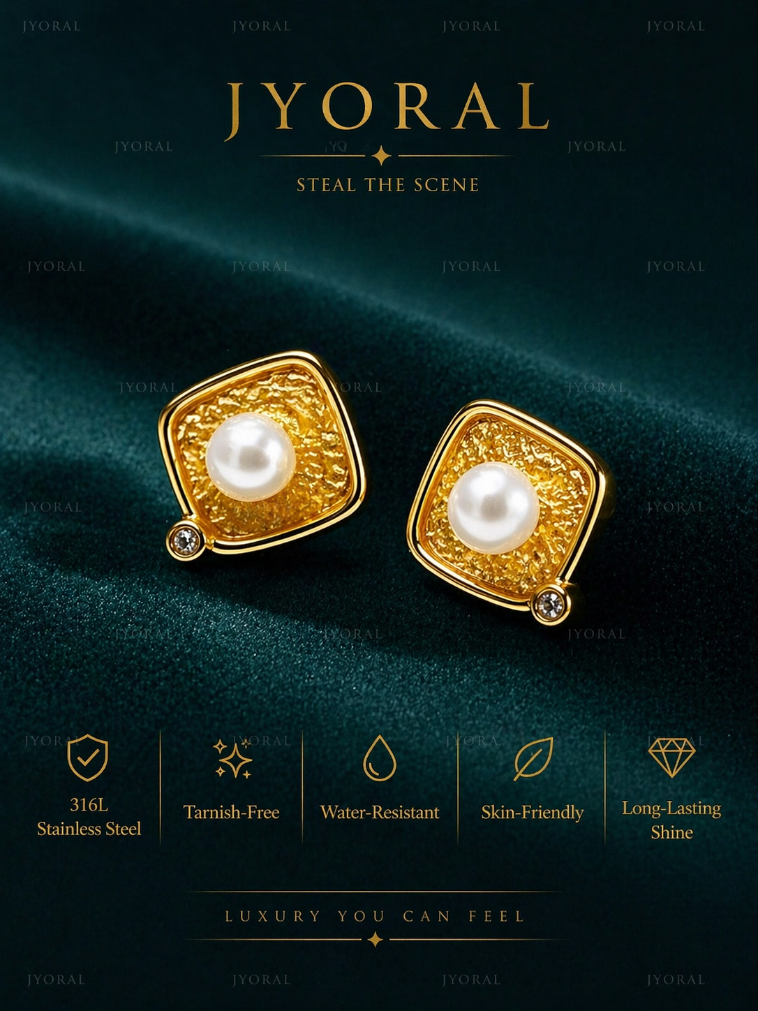Pearl Frame Studs