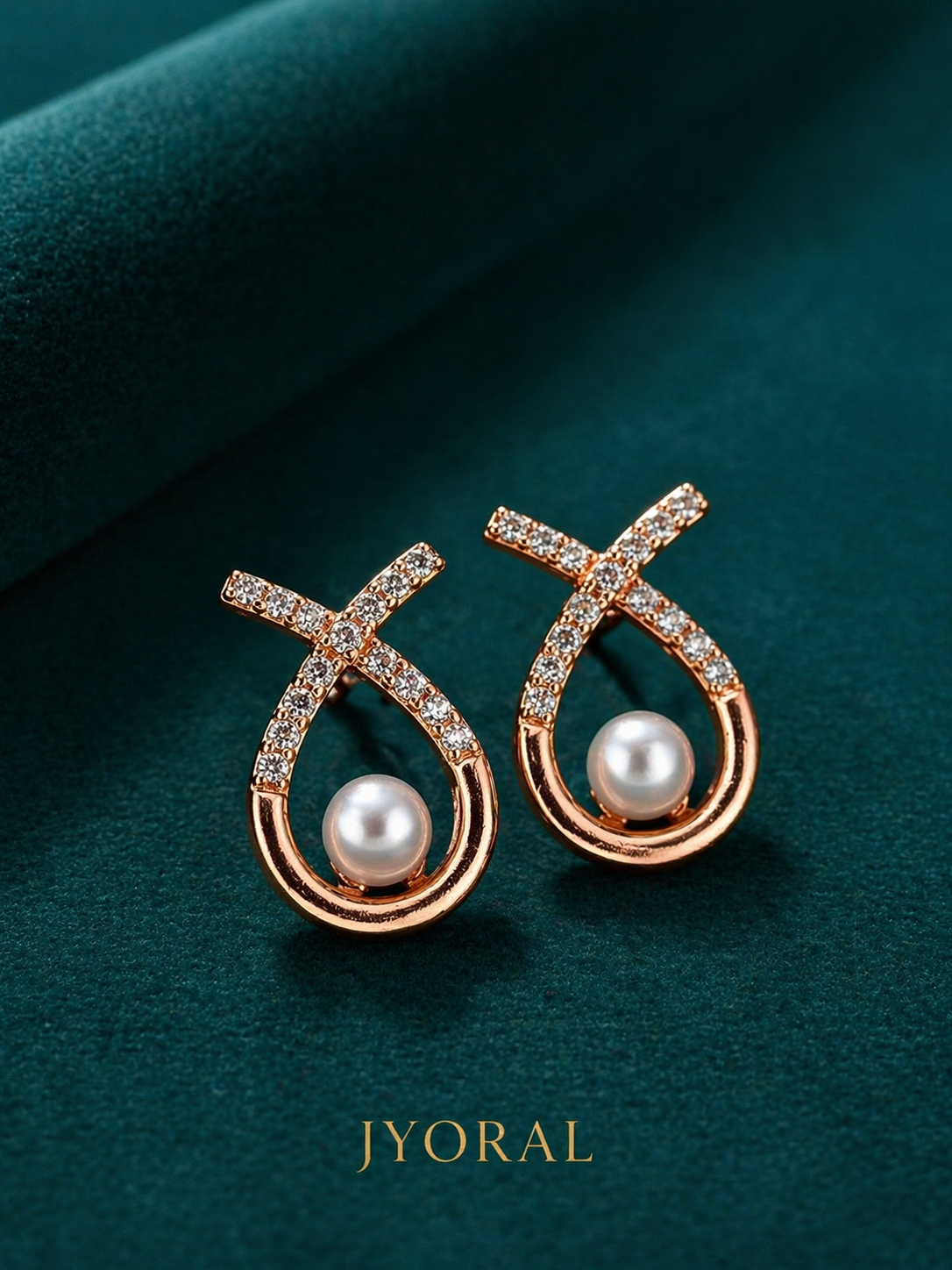 Aurora Pearl Loop Studs
