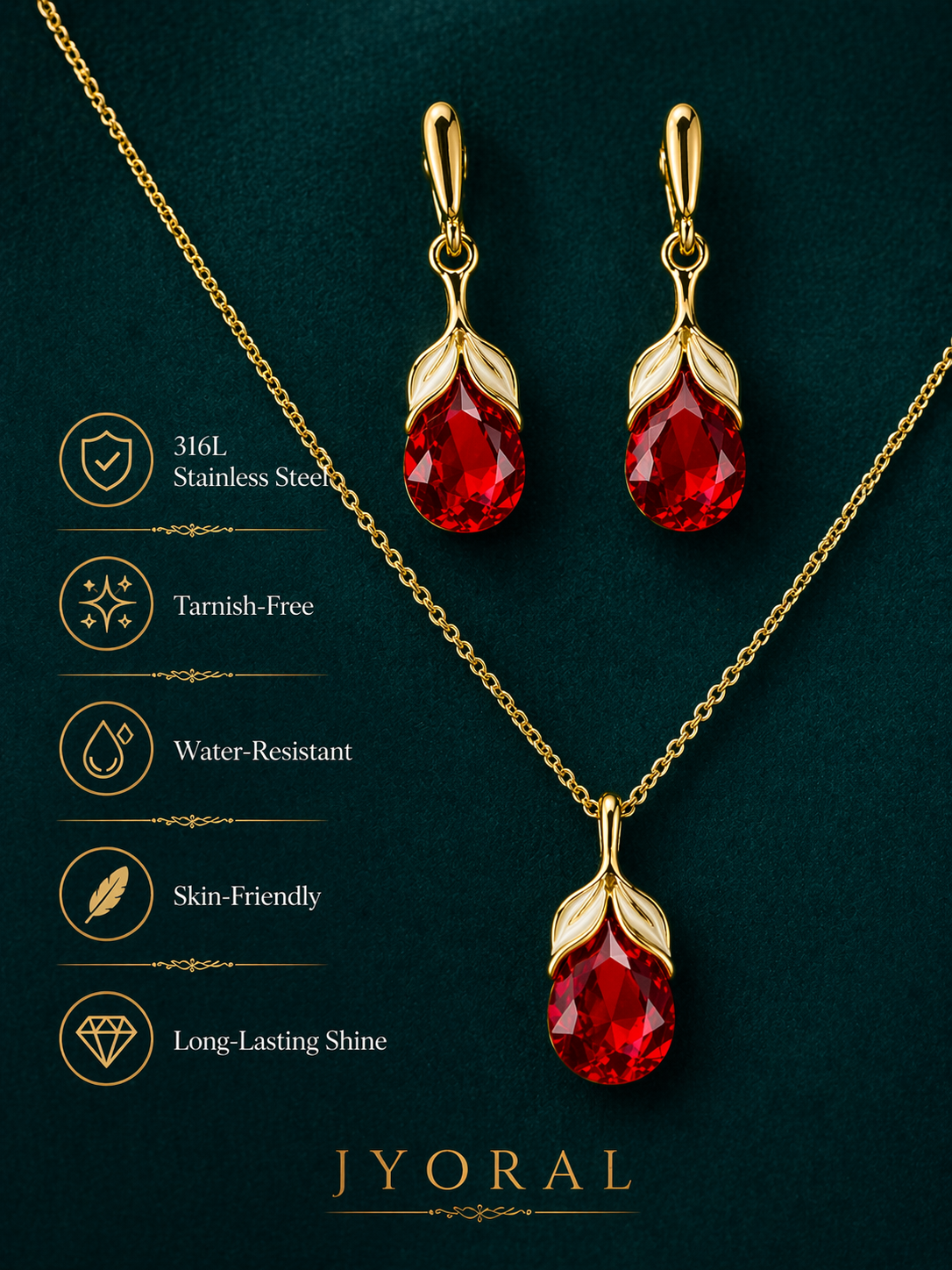 Crimson Glow Luxe Set