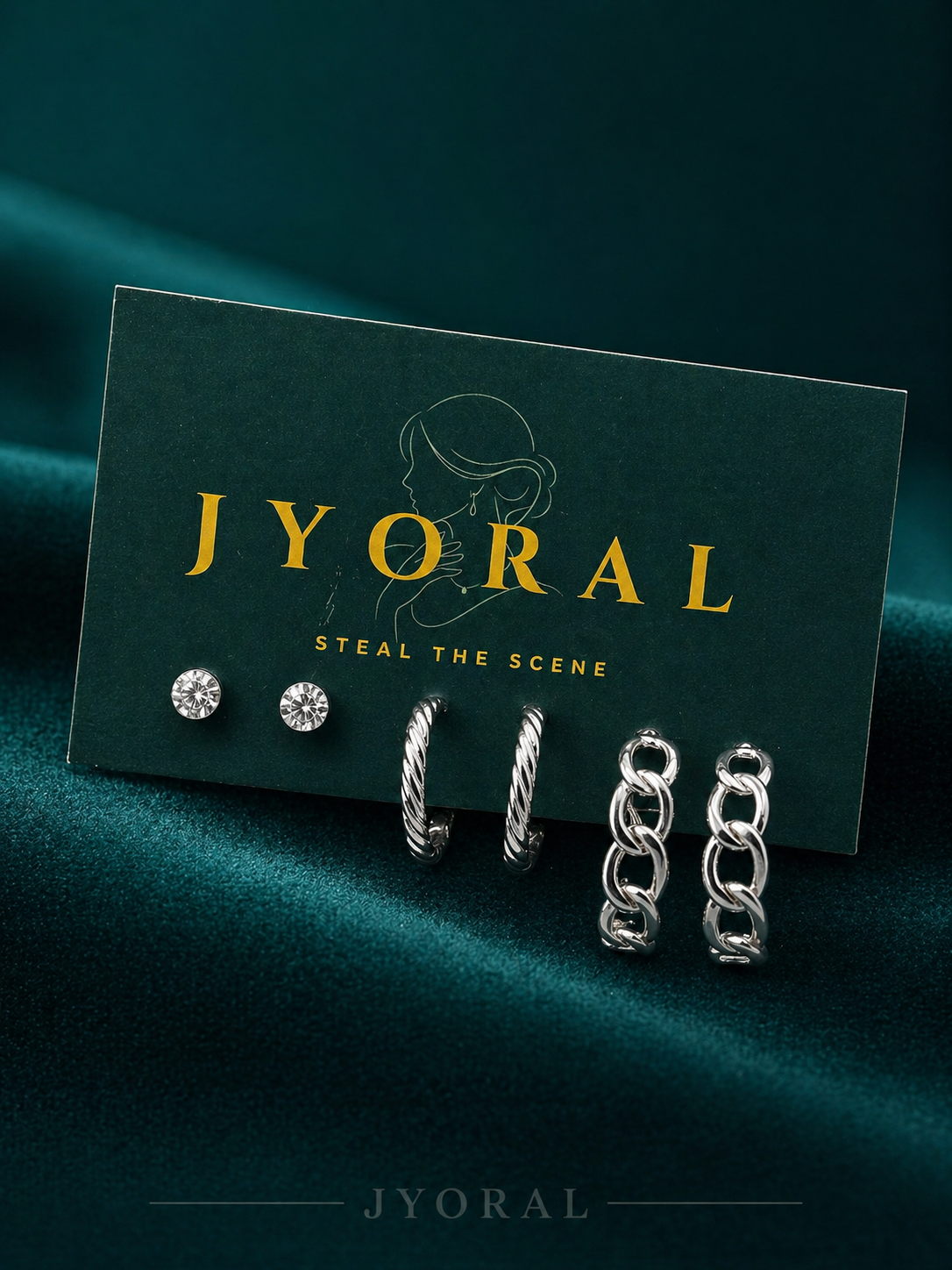 Noir Chain Luxe Trio Set