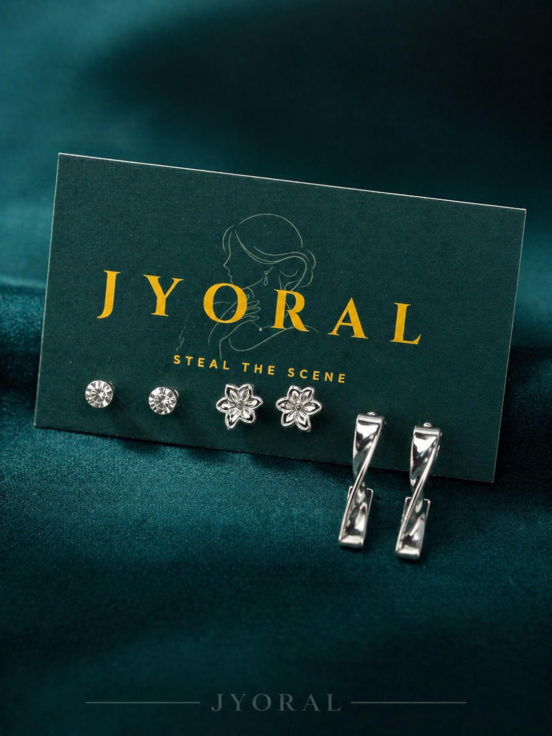 Silver Bloom Elegance Trio