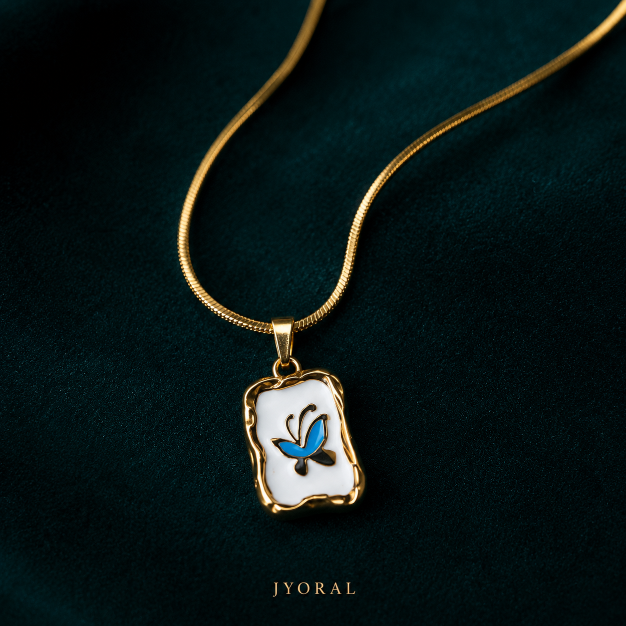 Azure Flutter Pendant