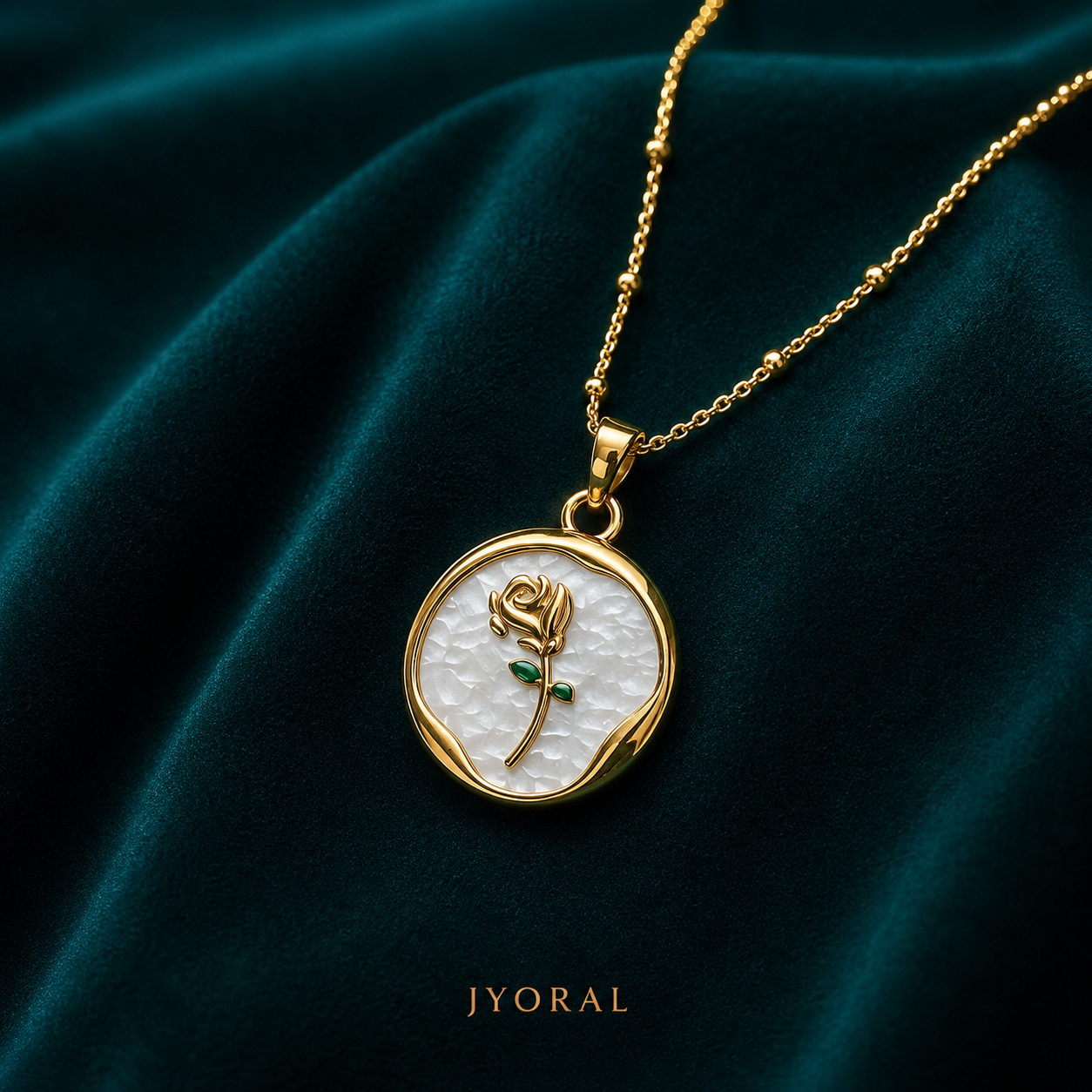 Ivory Rose Pendant