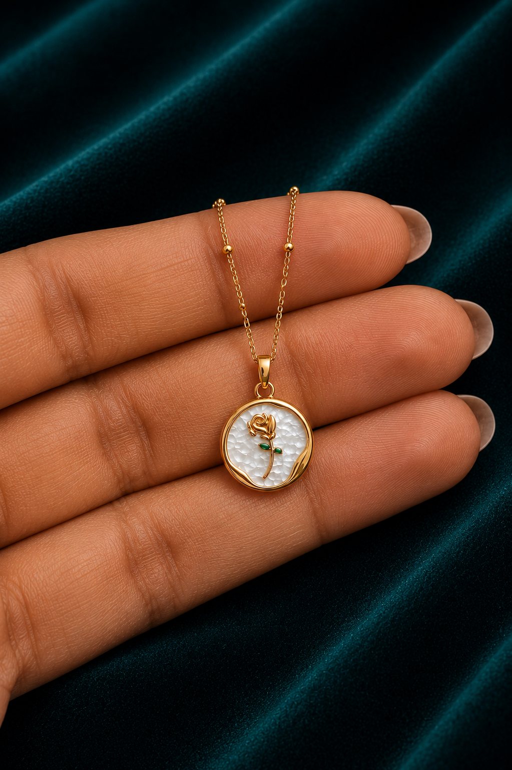 Ivory Rose Pendant
