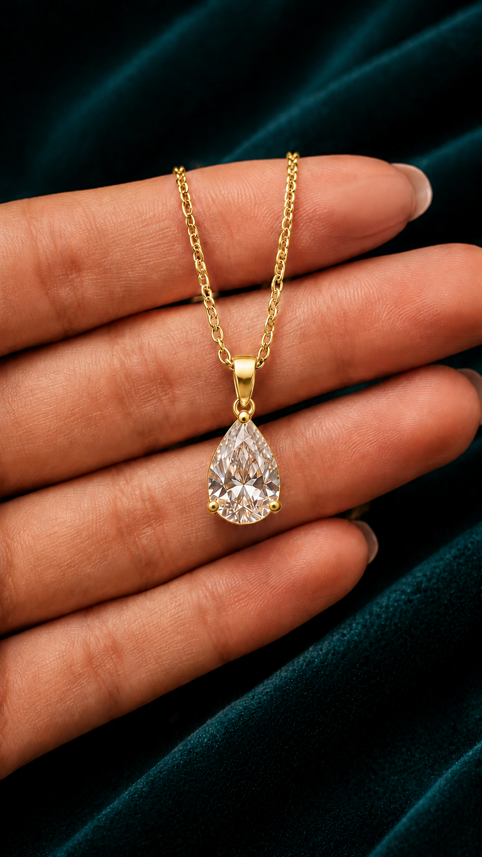 Crystal Dewdrop Pendant