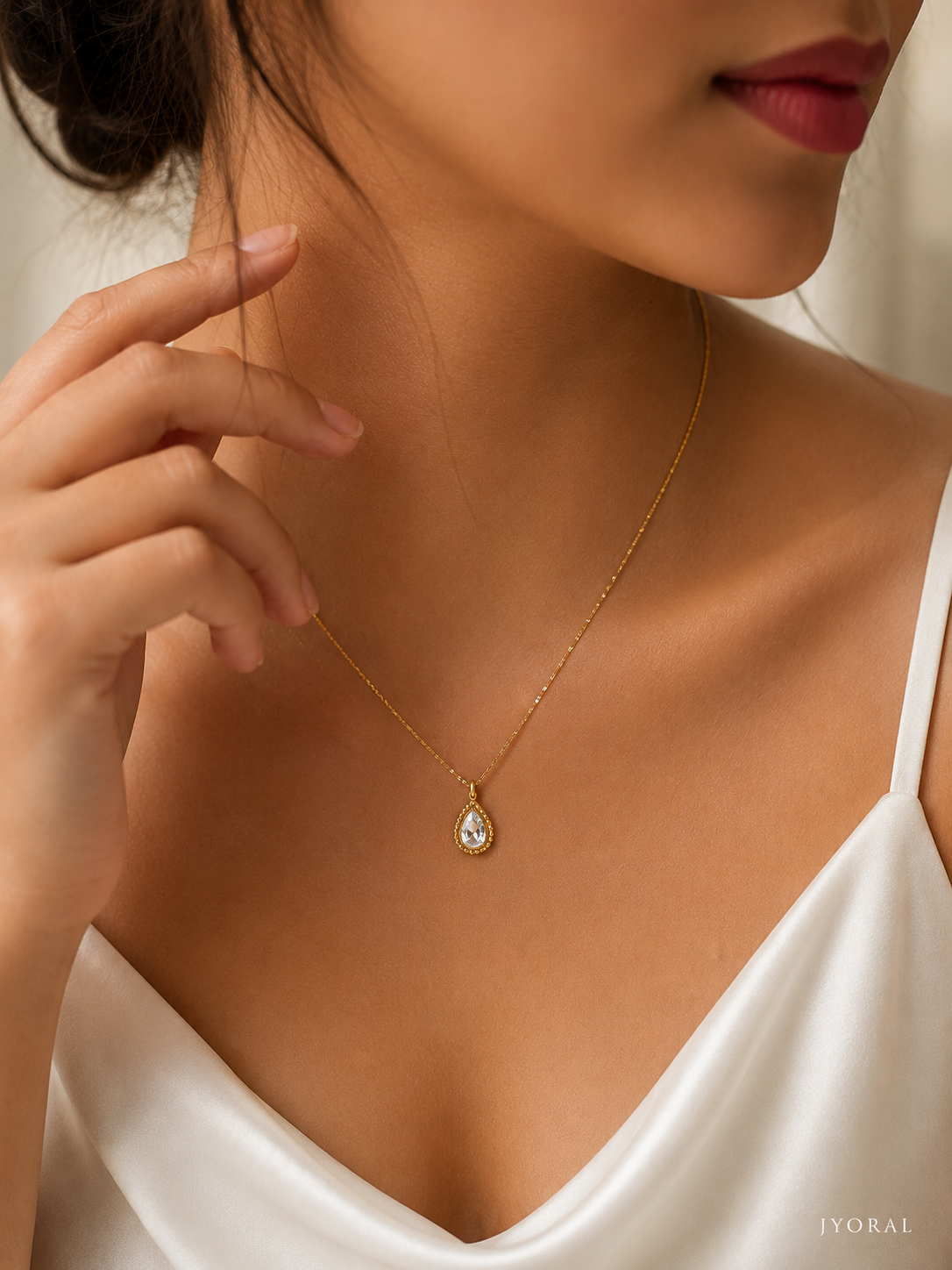Aurora Opal Drop Pendant