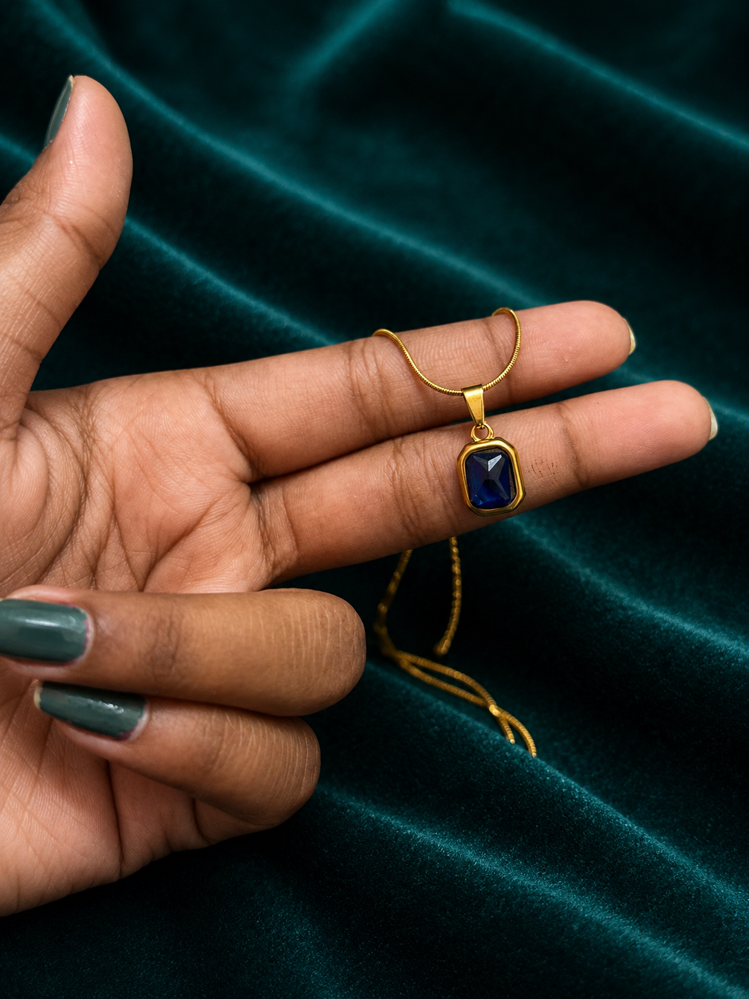Midnight Sapphire Pendant