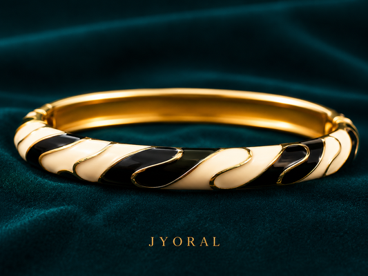 Midnight Enamel Bangle
