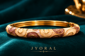 Mocha Pearl Enamel Bangle