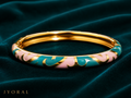Blush Tide Enamel Bangle