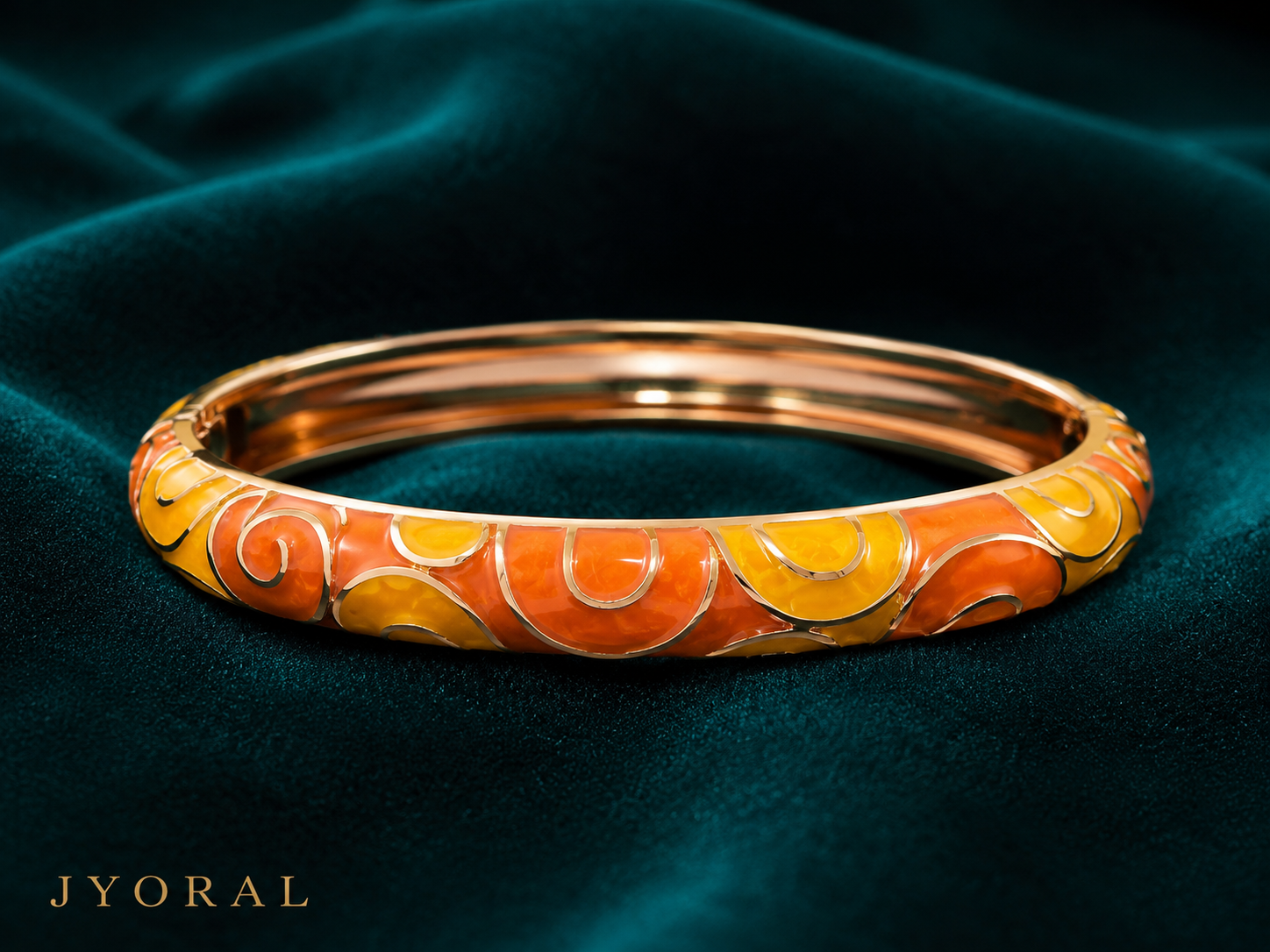 Sunburst Enamel Bangle