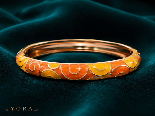 Sunburst Enamel Bangle