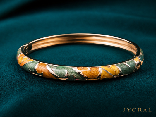Meadow Glow Enamel Bangle