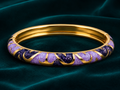 Amethyst Aura Enamel Bangle