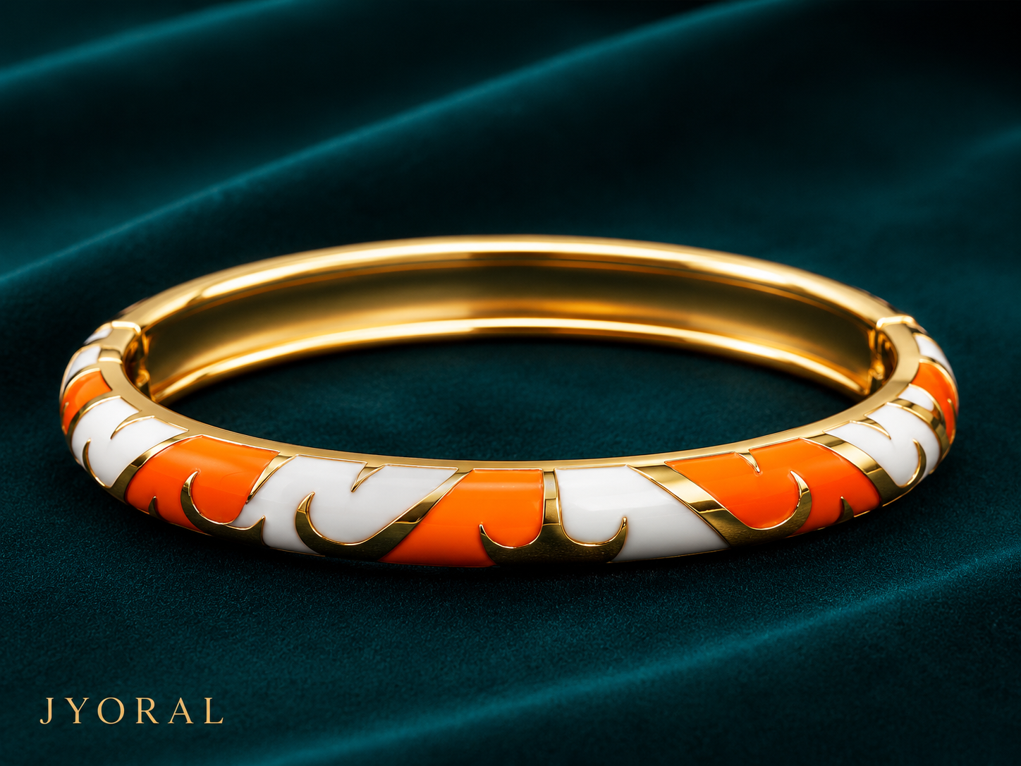 Sunset Aura Enamel Bangle