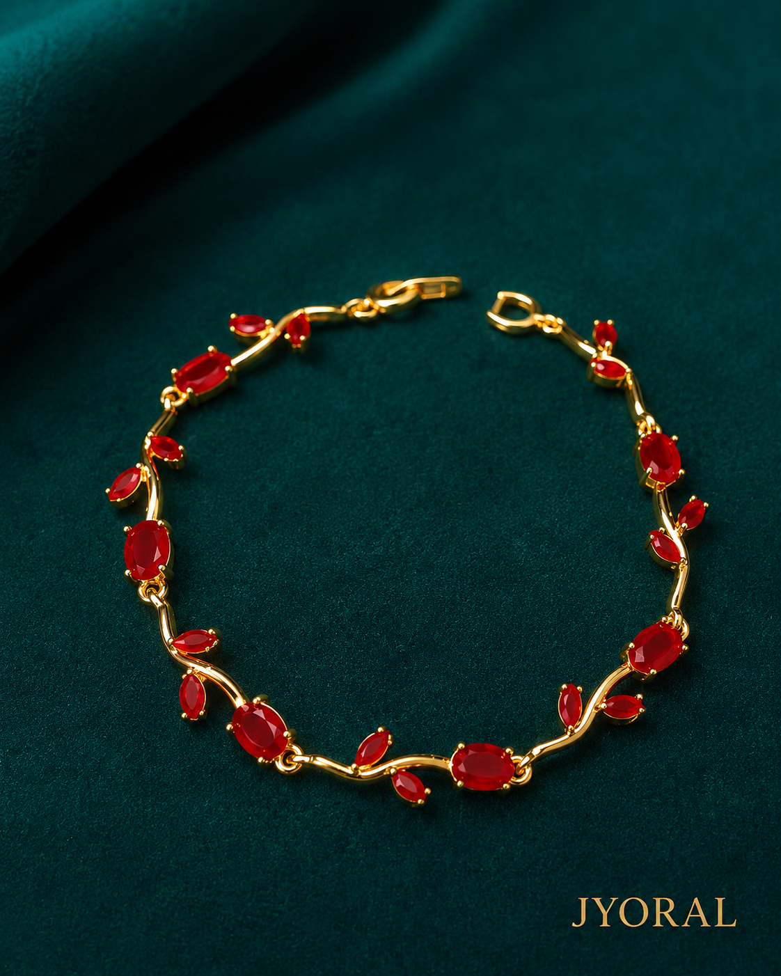 Ruby Tulip Bracelet