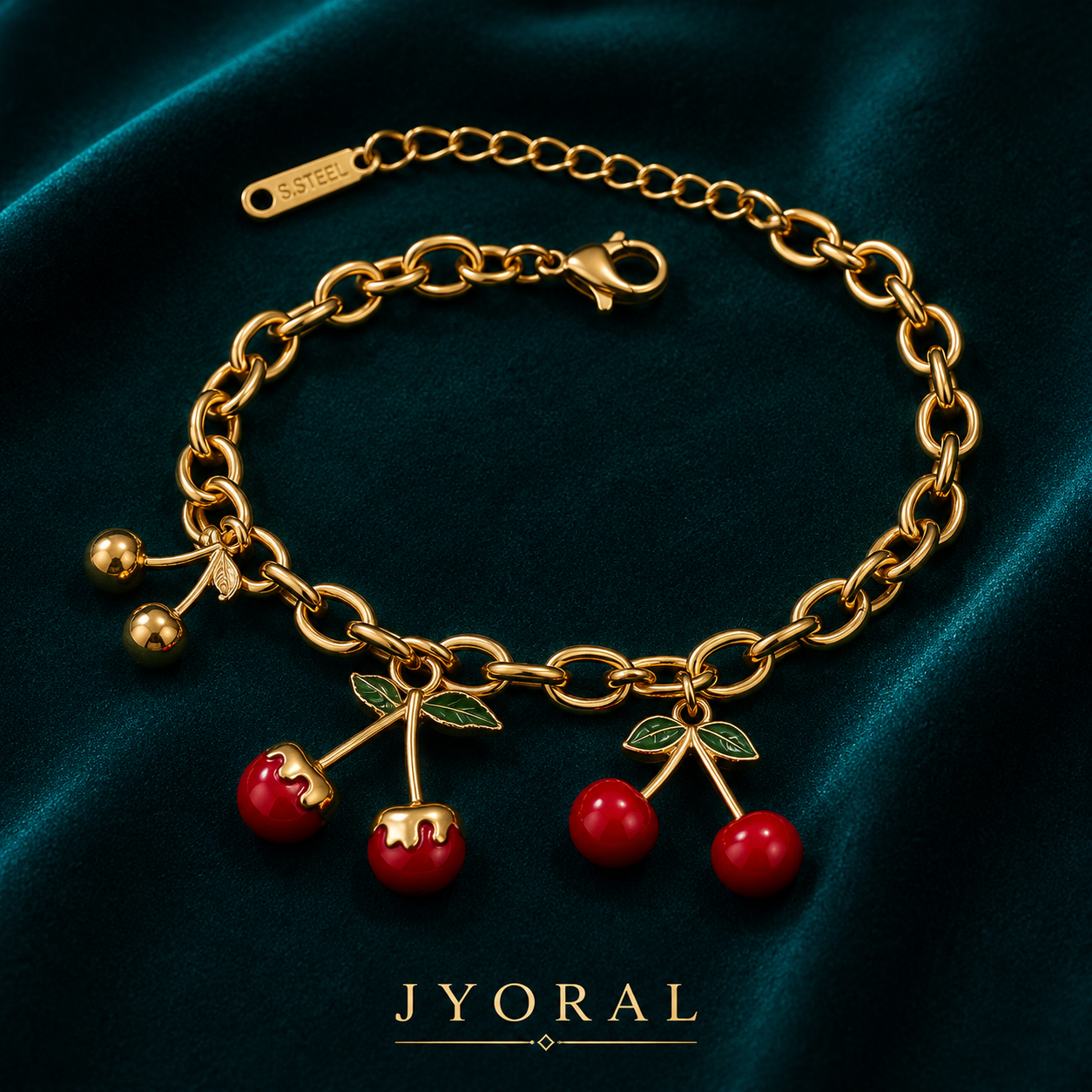 Cherry Bliss Charm Bracelet