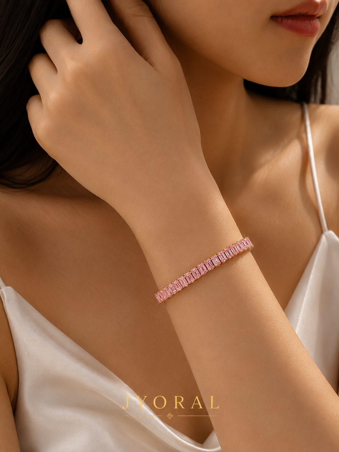 Rosé Luxe Tennis Bracelet