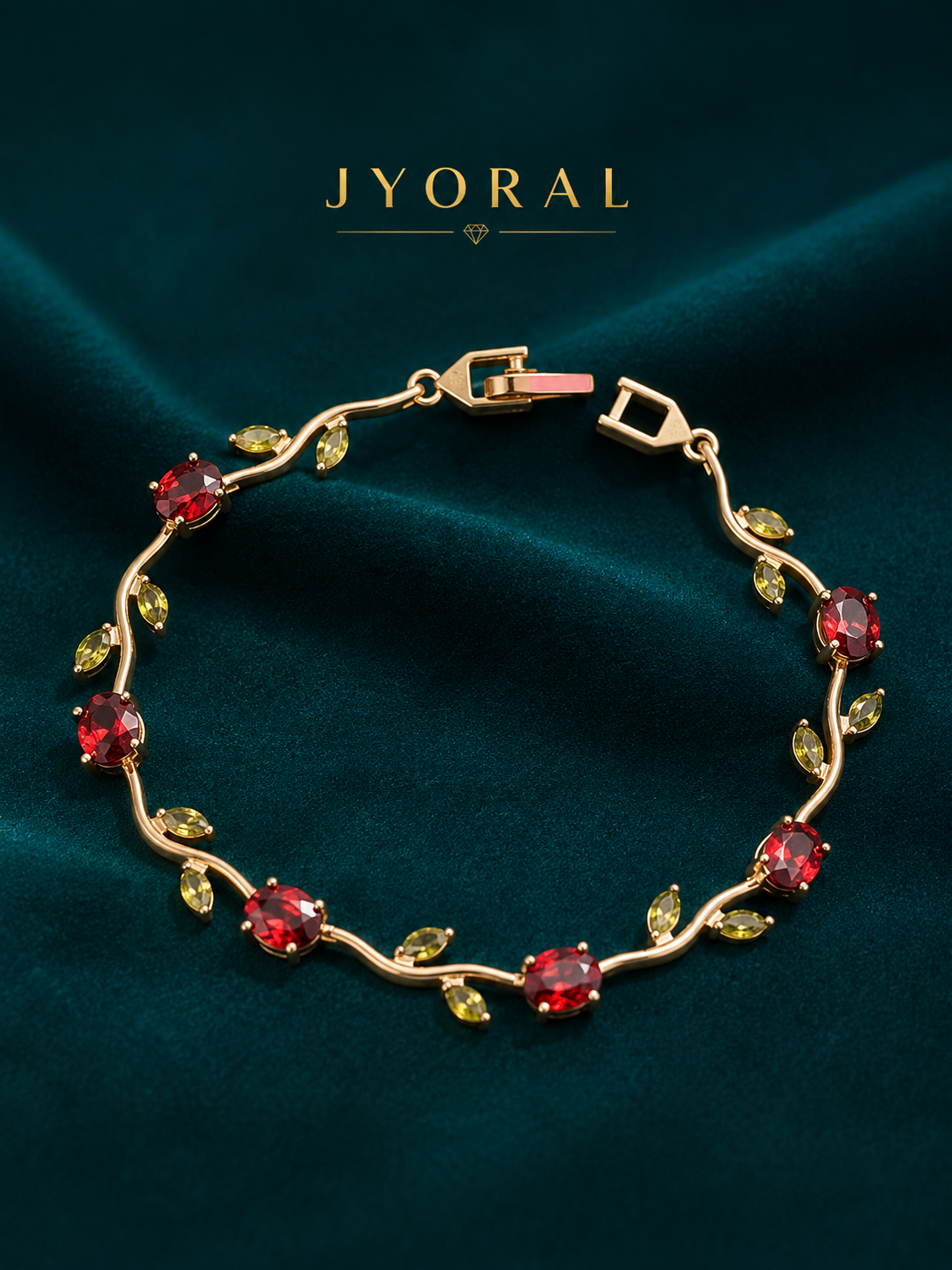 Ruby Tulip Bracelet
