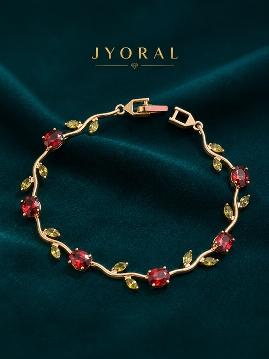 Ruby Tulip Bracelet