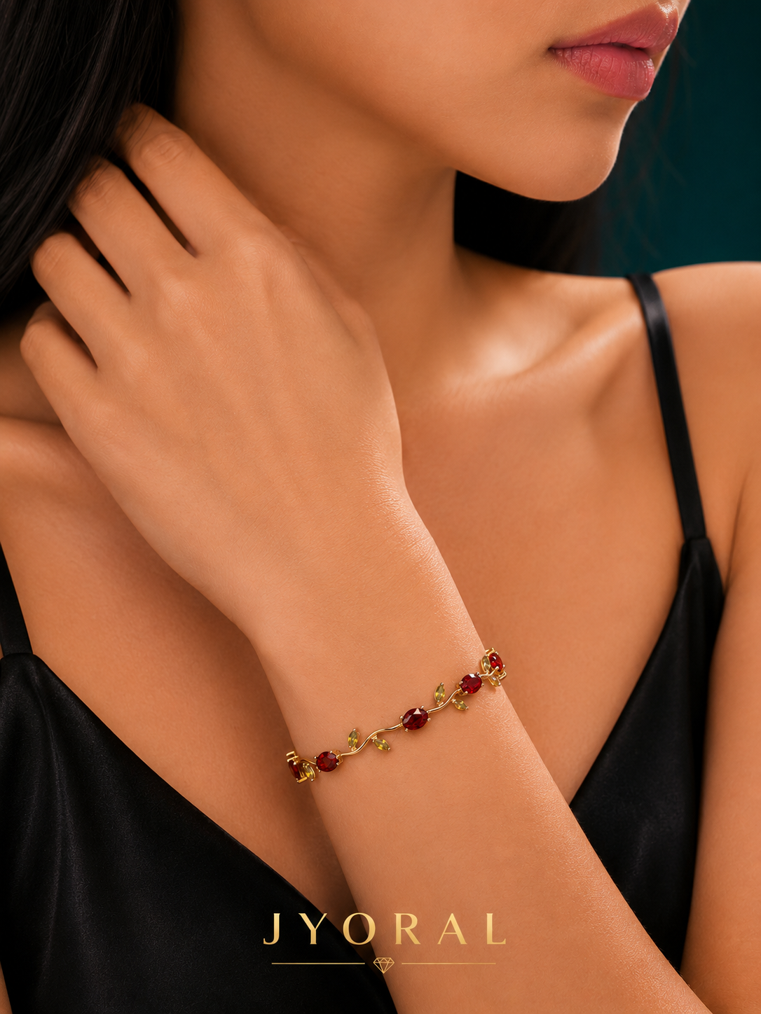 Ruby Tulip Bracelet