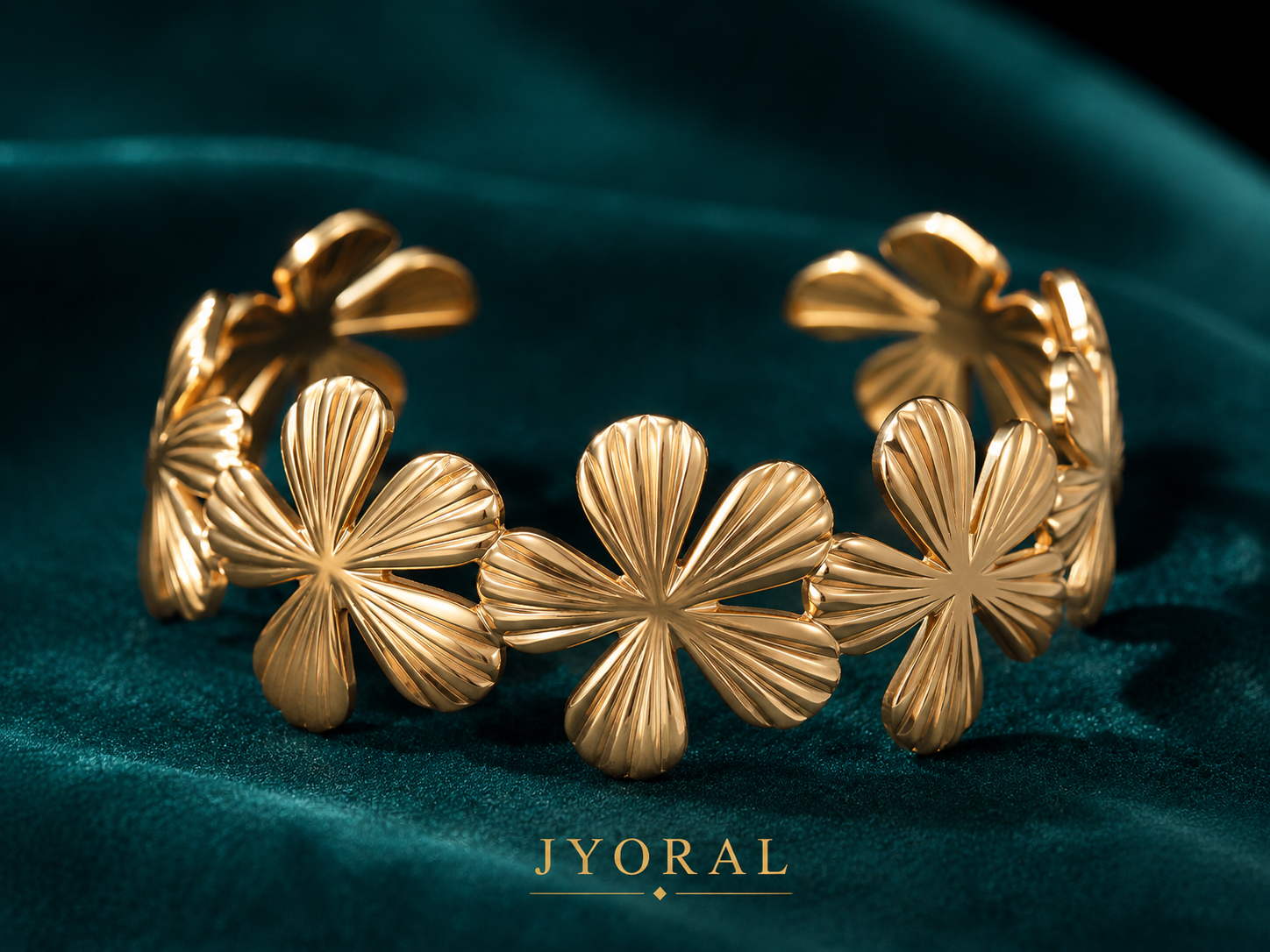 Golden Clover Cuff