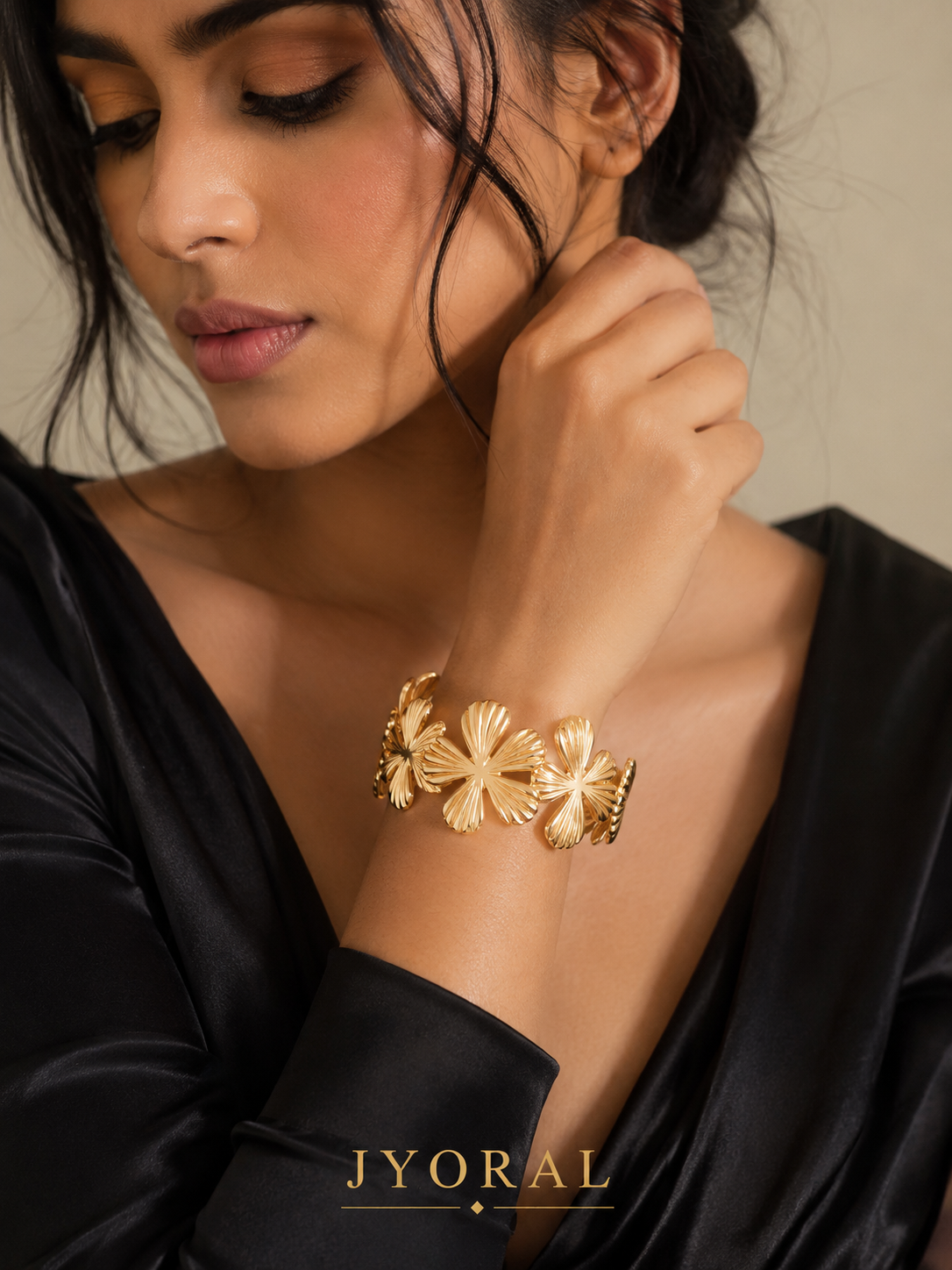 Golden Clover Cuff