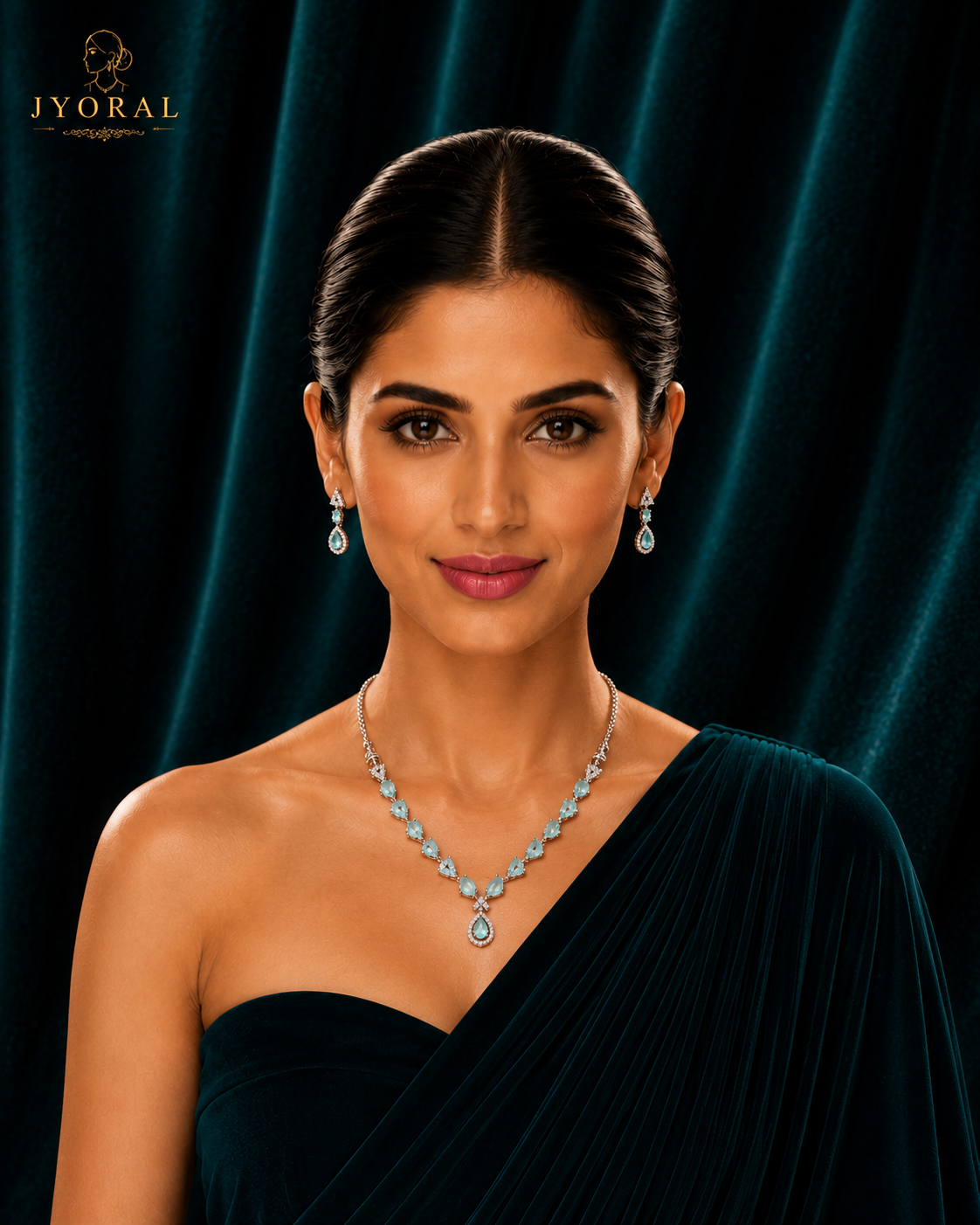 Aqua Noor Necklace Set