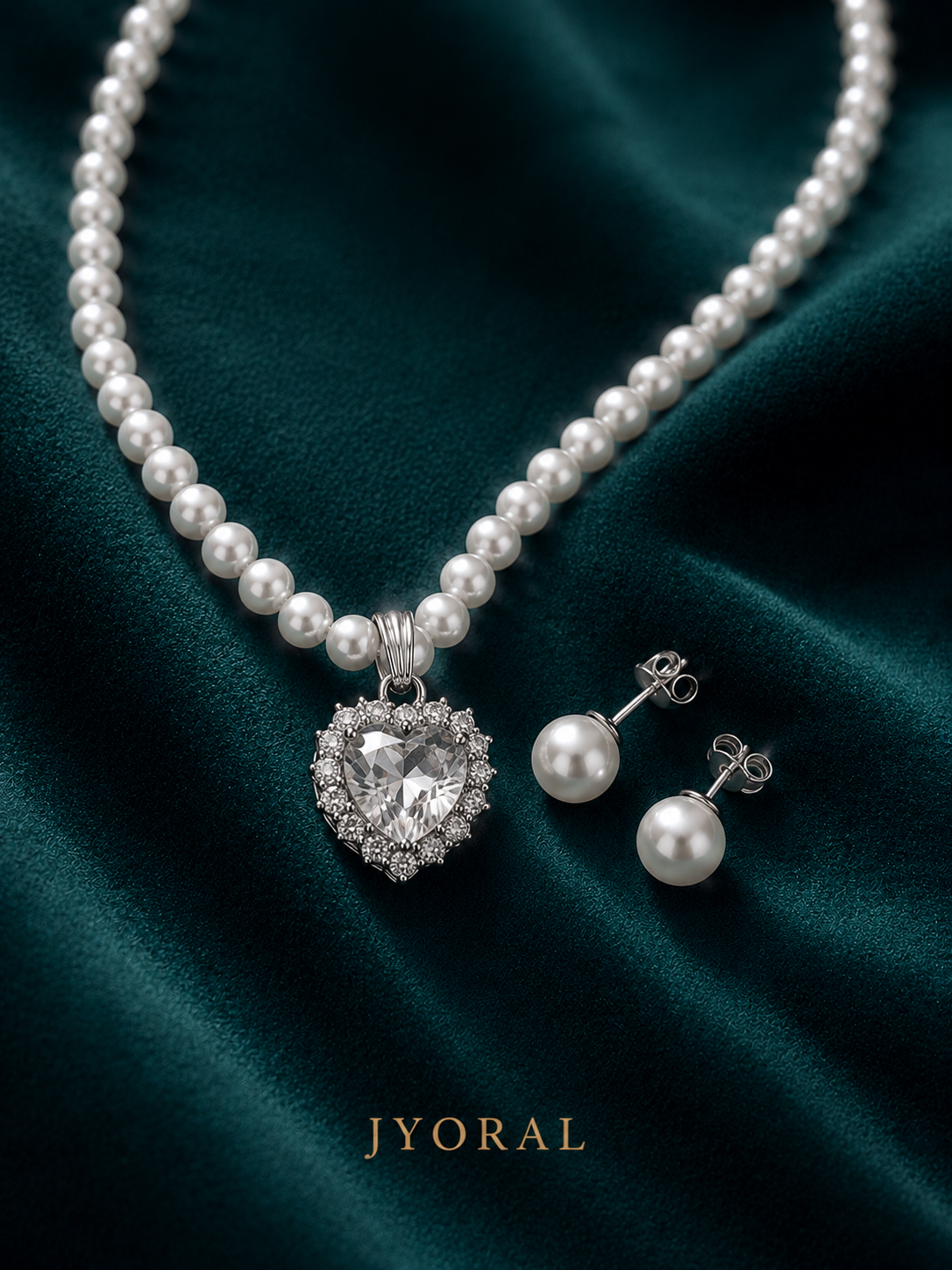 Celestia Pearl Heart Set