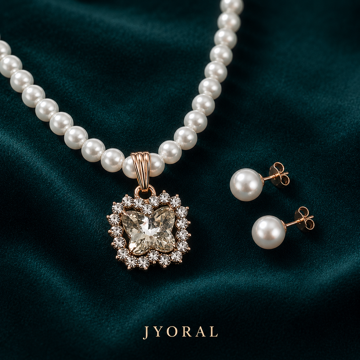 Aurielle Pearl Pendant Set
