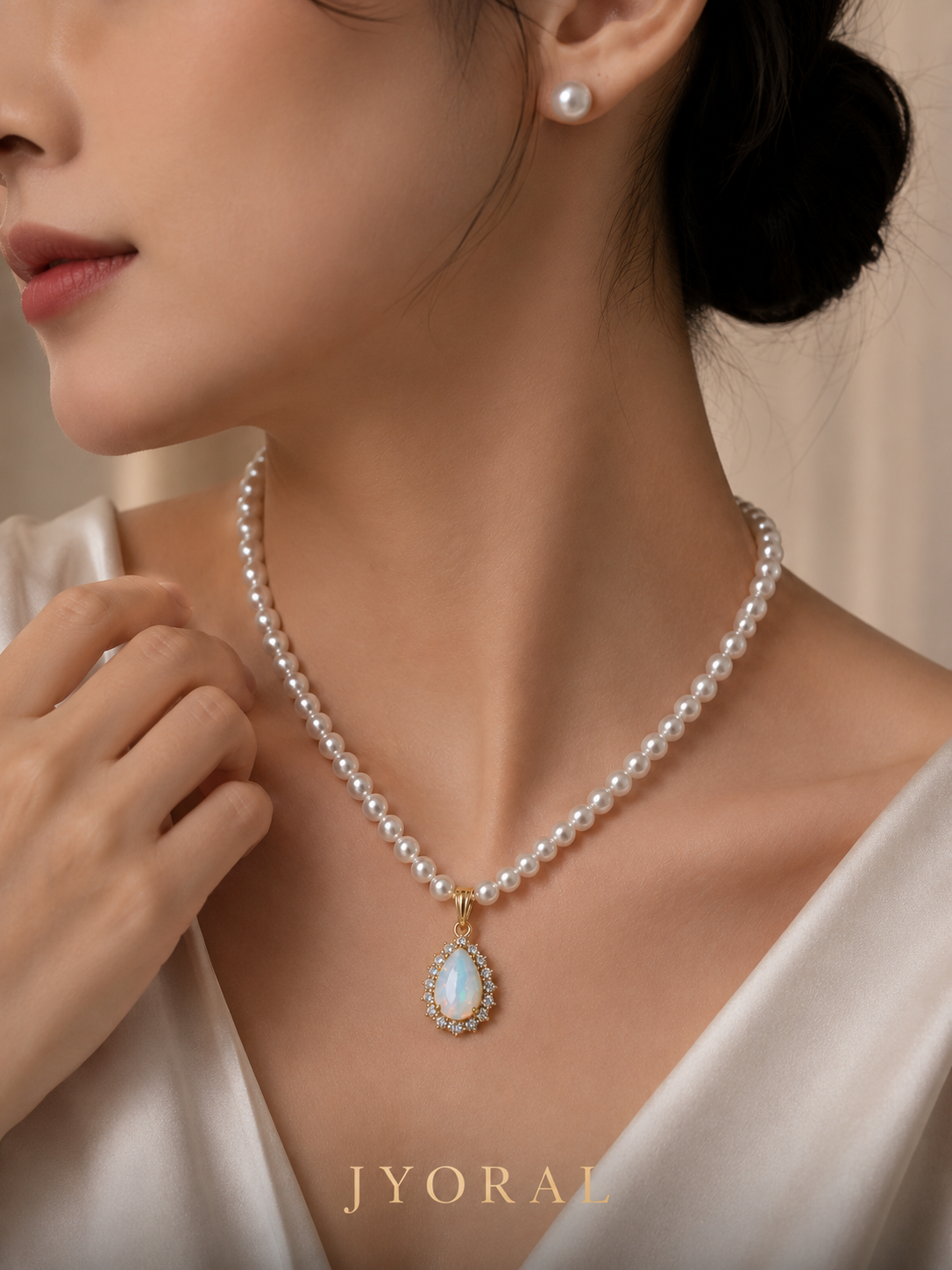 Opaline Pearl Drop Set