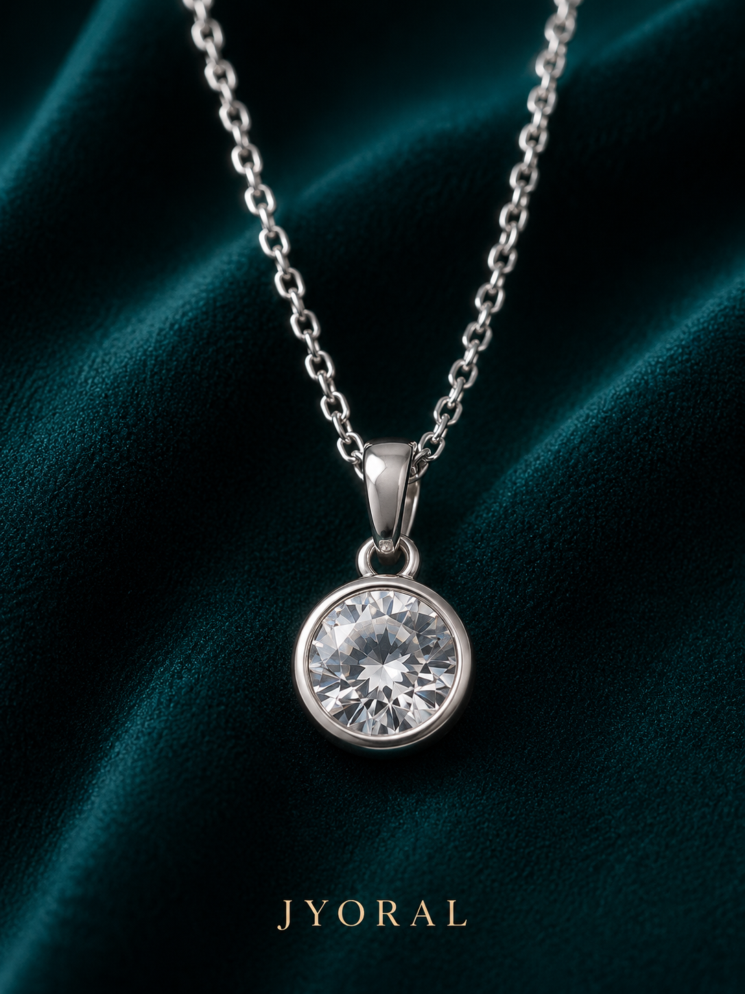 Lunara Solitaire Necklace