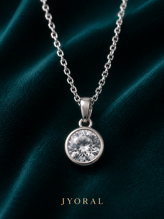 Lunara Solitaire Necklace