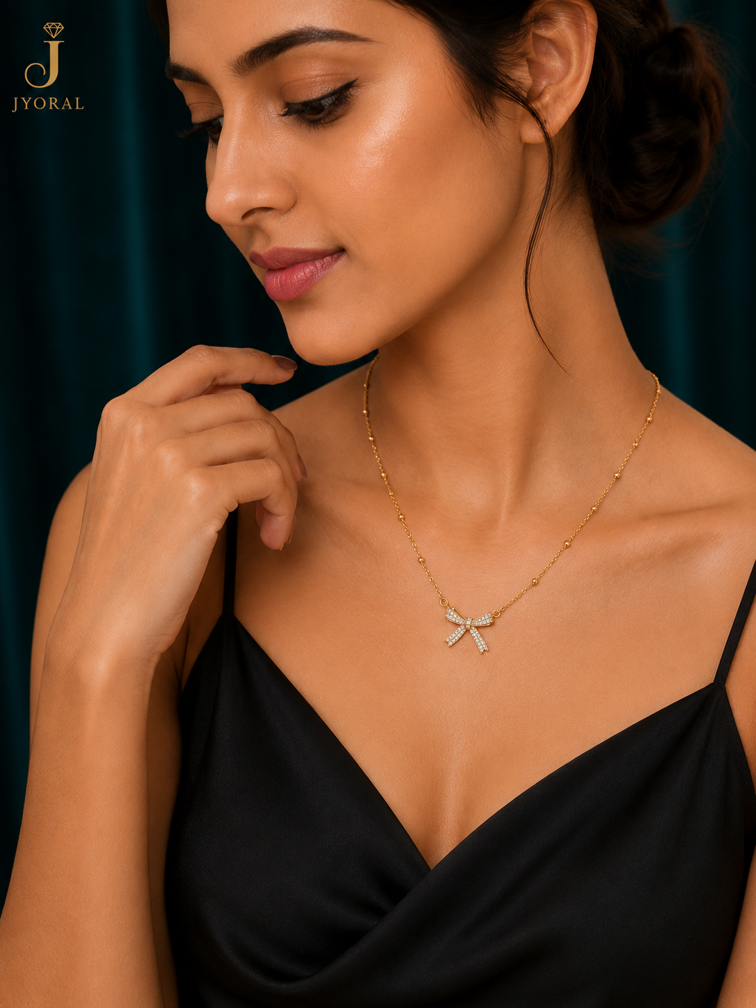 Lunelle Bow Necklace
