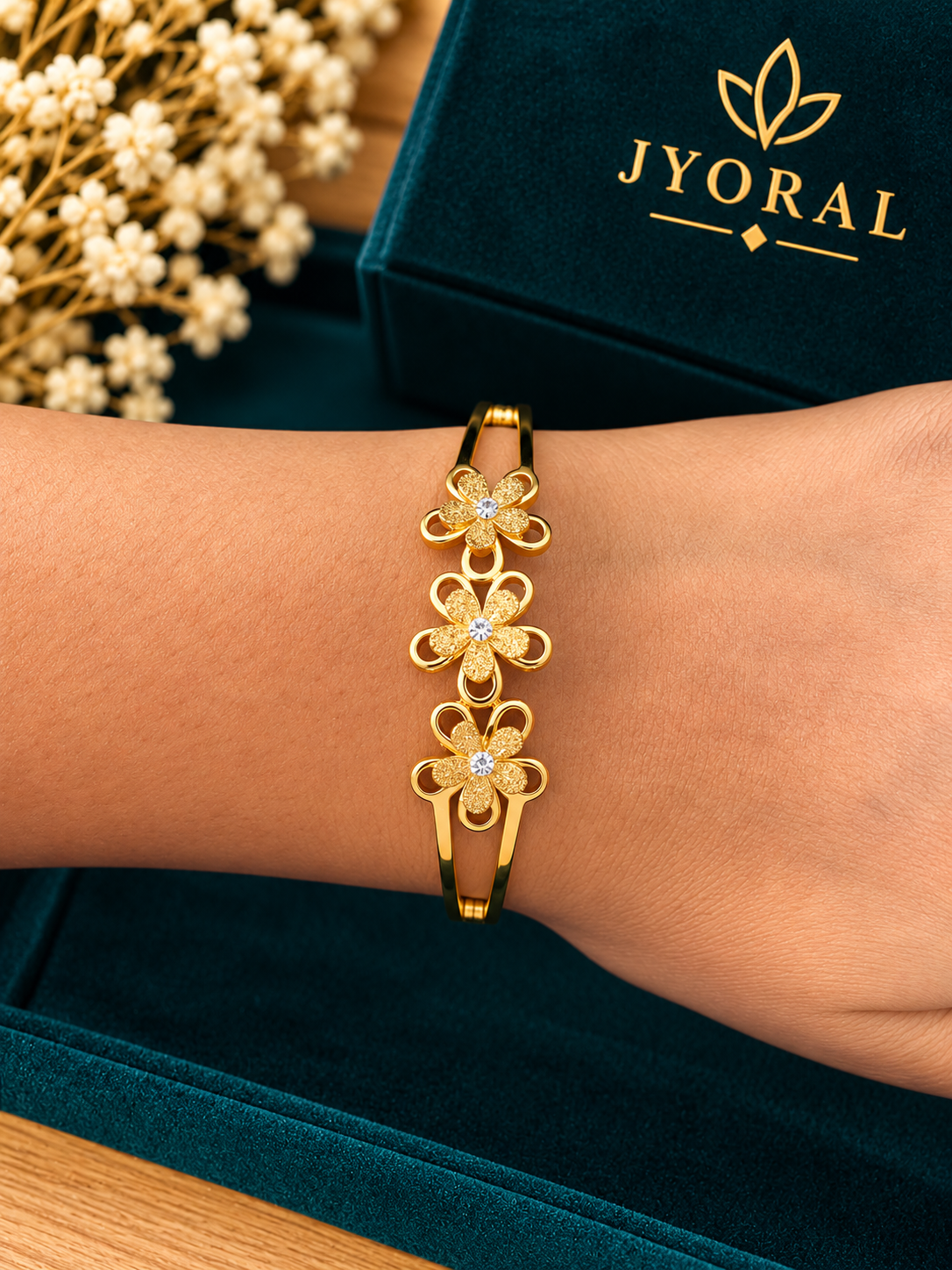 Little Golden Garden Bracelet 🌼(Baby size)