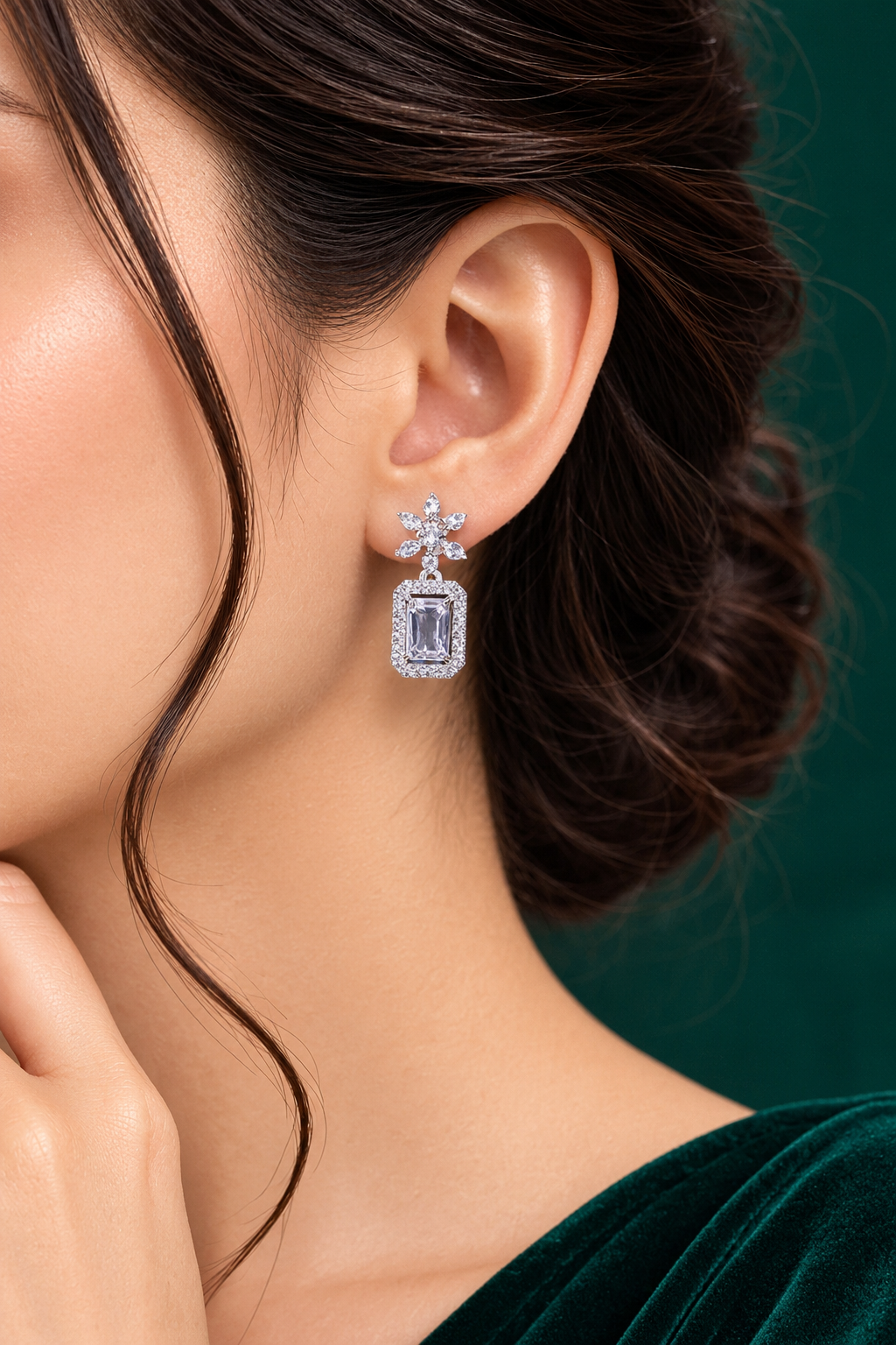 Crystal Bloom Earrings ✨