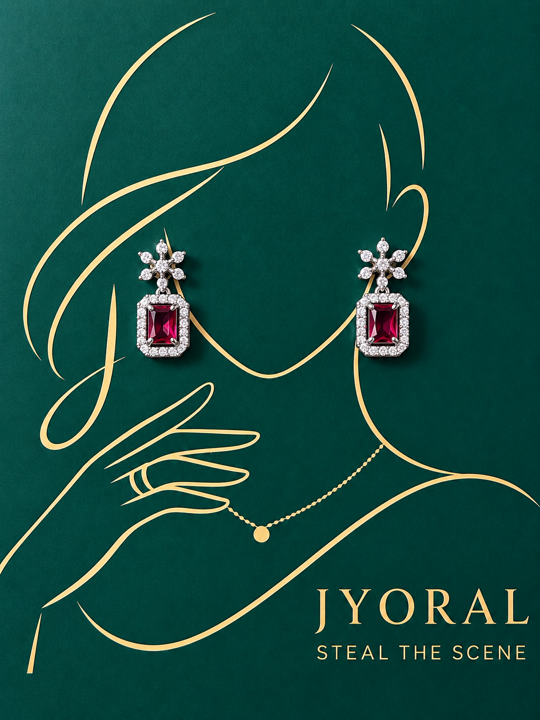 Crimson Bloom Earrings ✨
