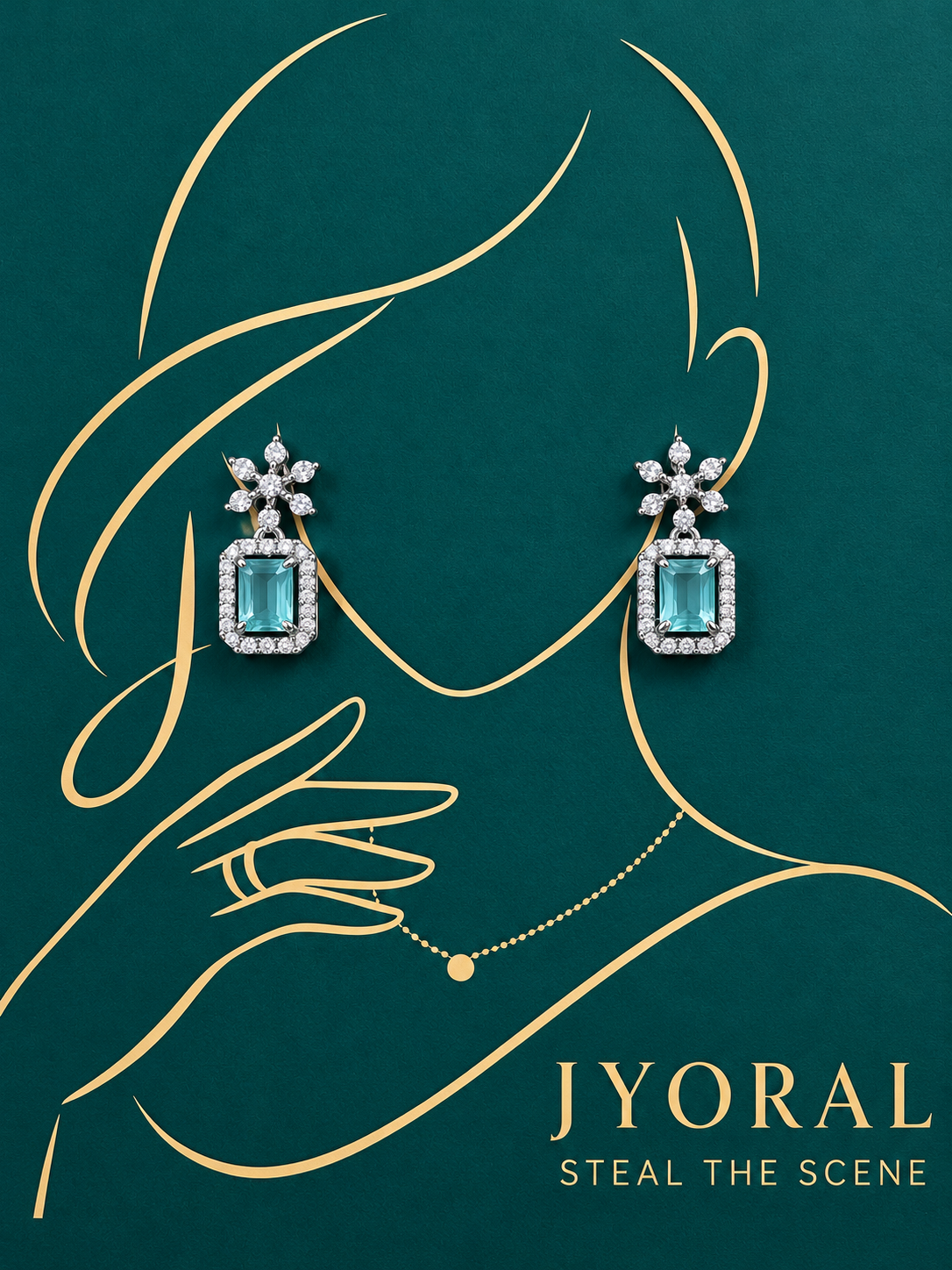 Aqua Bloom Earrings ✨