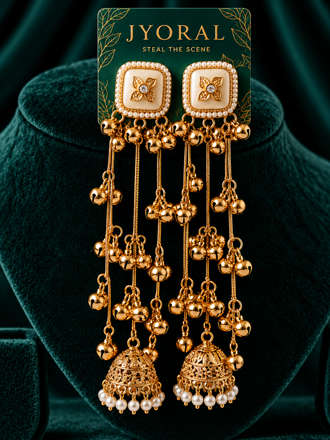 Saanjh Ghungroo Jhumka Earrings ✨